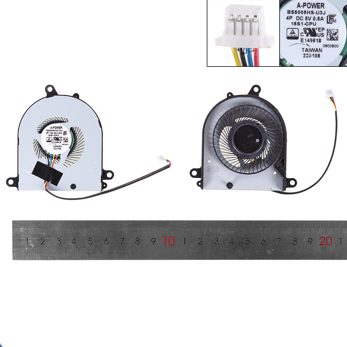 Picture of New Replacement CPU Cooling Fan For New Fan For MSI PS63 MS-16S1 PS63 Modern 8MO 8RC 8RD 8SC series CPU cooling Fan. N/A Layout